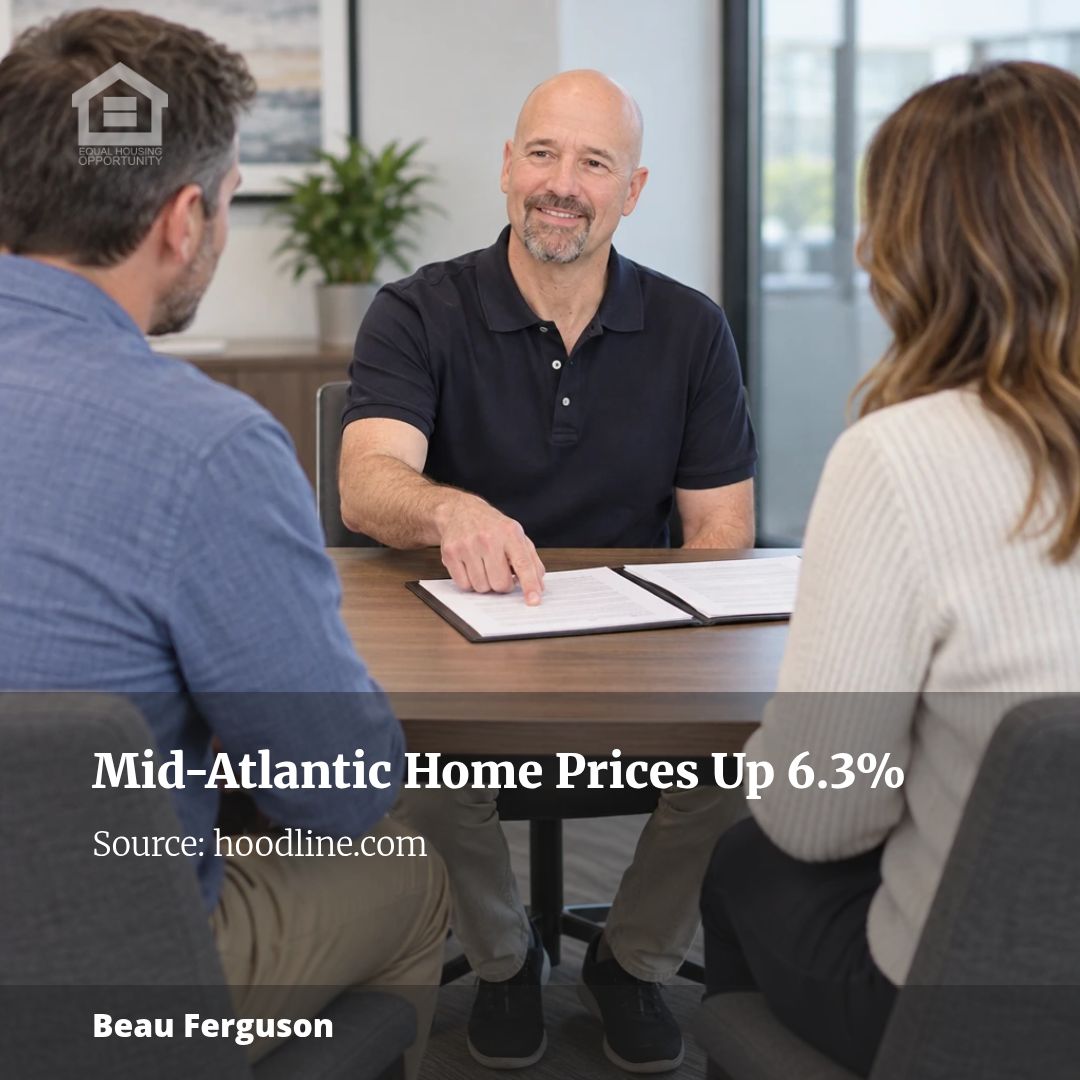 Mid-Atlantic Home Prices Surge 6.3%, FHFA Data Show